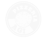 pizzeria agi logo circle rotated b:w